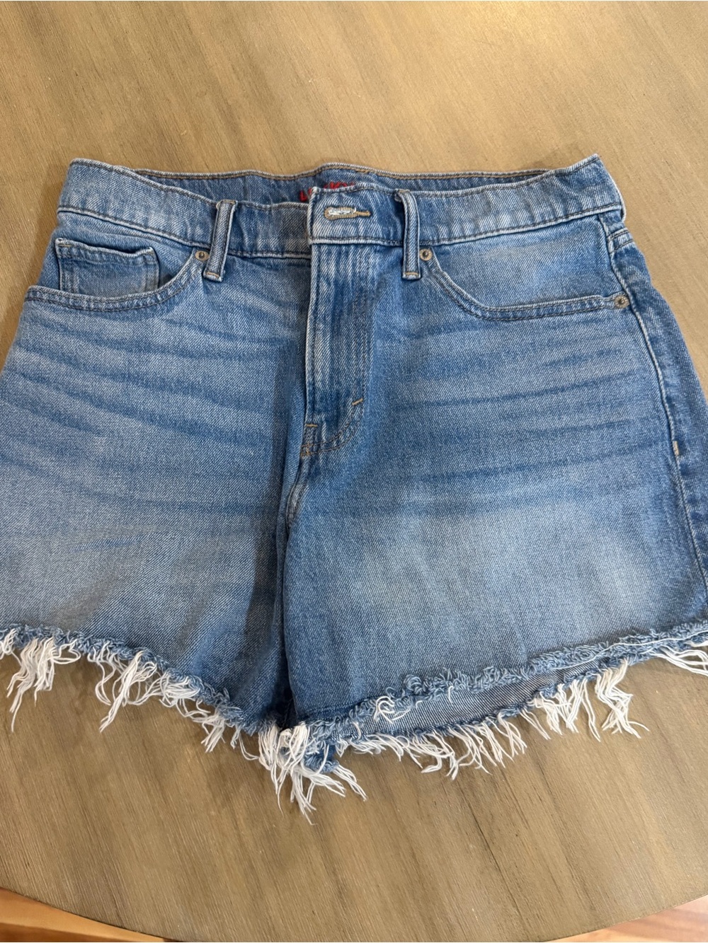 Lucky Brand Light Blue Distressed Denim Cutoff Shorts